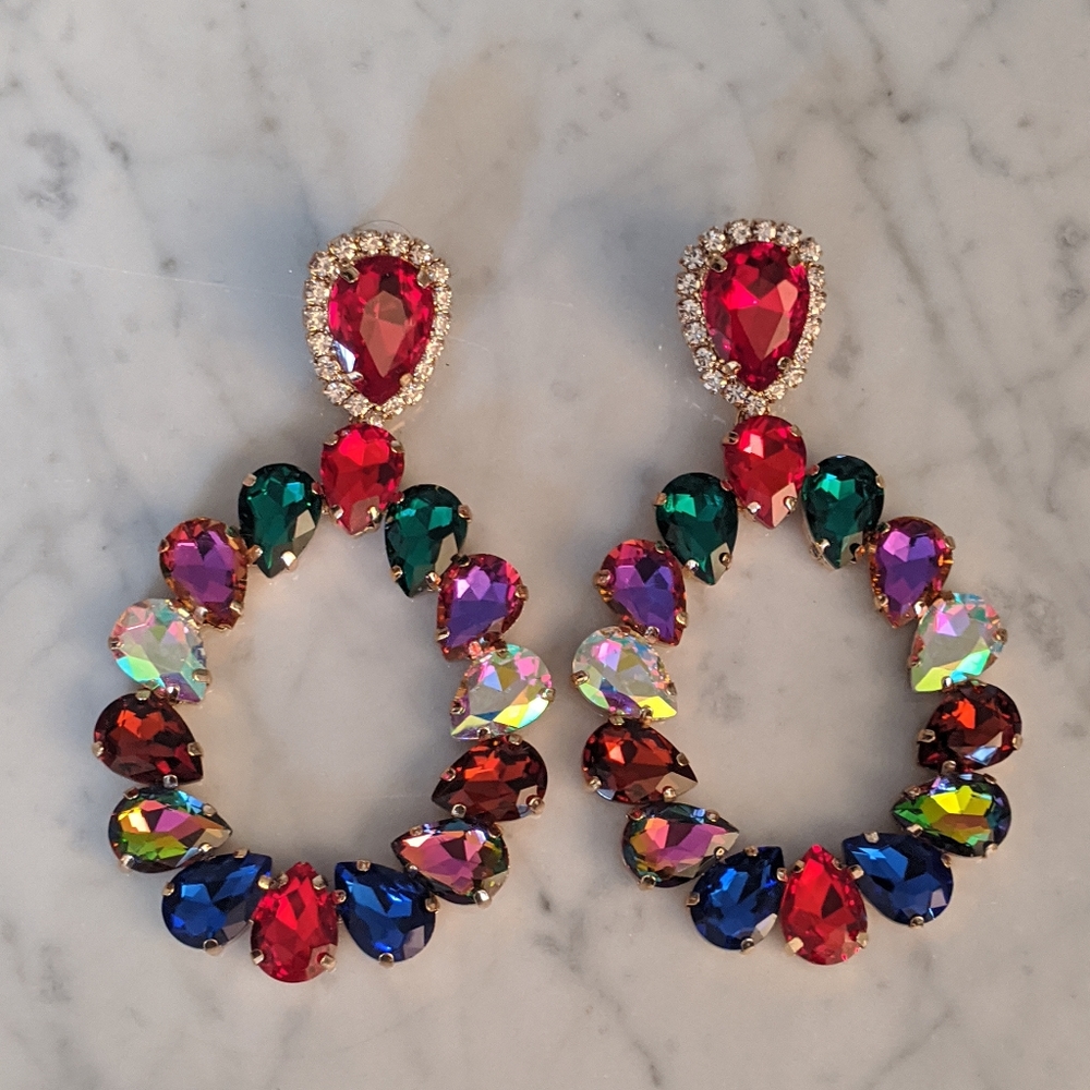 Crystal statement earrings